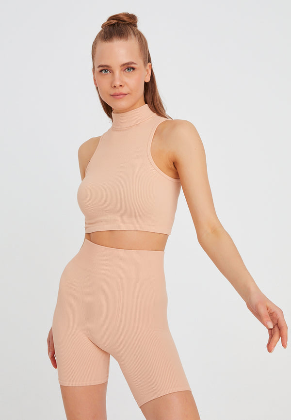 Leif Nelson Seamless Crop Top aermellos Riesige Rabatte