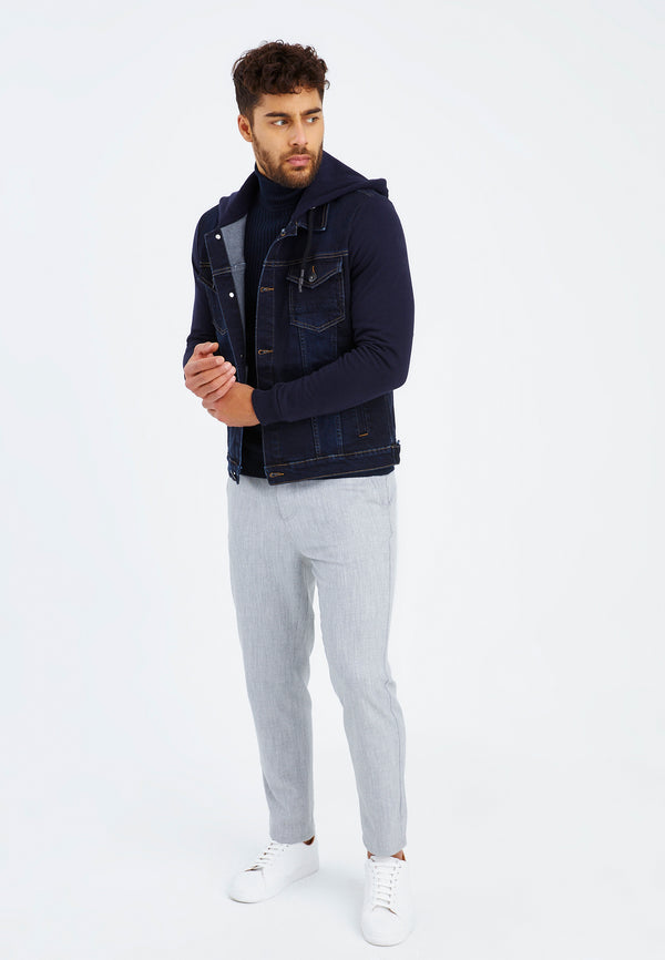 Leif Nelson Jeansjacke Kapuze Blitzangebot