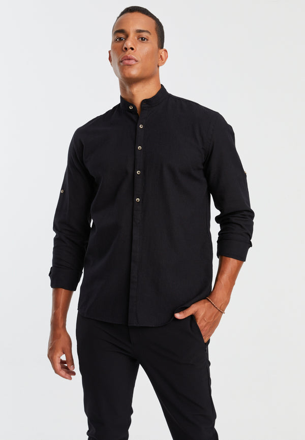 Leif Nelson Leinenhemd Langarm Super Sparpreis