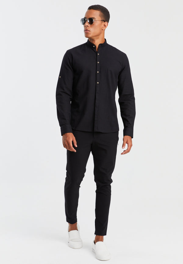 Leif Nelson Leinenhemd Langarm Super Sparpreis