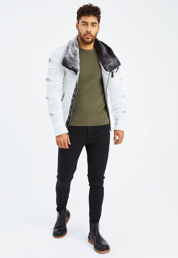 Leif Nelson Strickjacke mit Schalkragen Versandkostenfrei