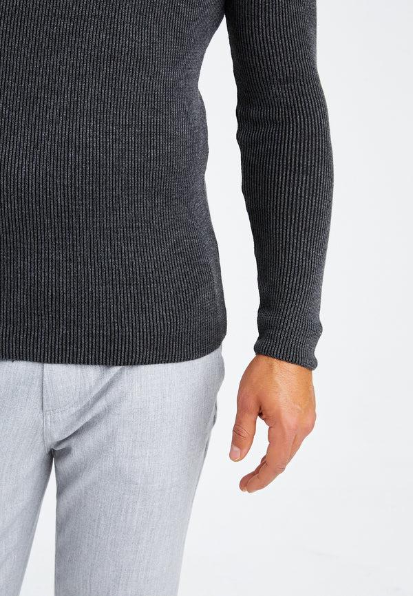 Leif Nelson Strickpullover Feinstrick mit Schalkragen Flash Sale