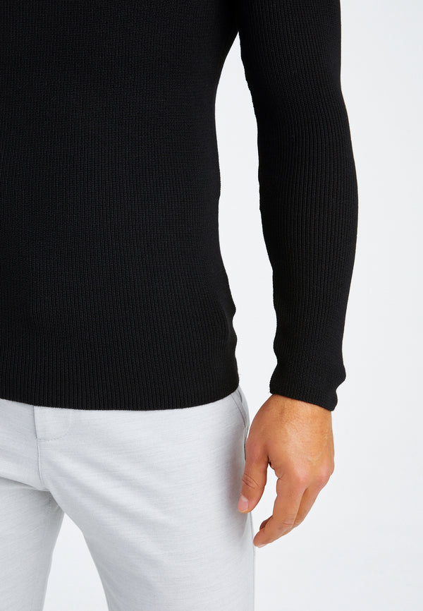 Leif Nelson Strickpullover Feinstrick Rundhals Osterangebot
