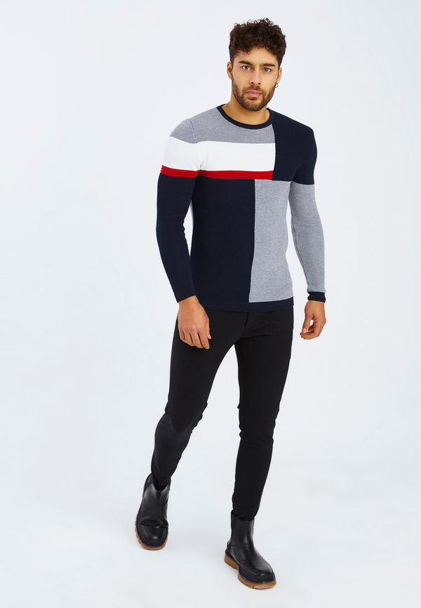 Leif Nelson Strickpullover Feinstrick Rundhals Muttertagsangebot