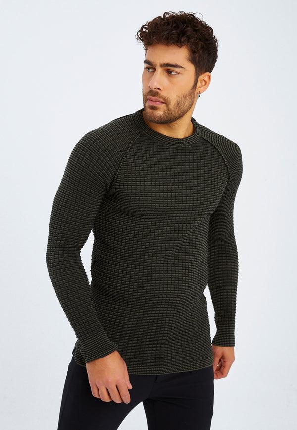 Leif Nelson Strickpullover Feinstrick Rundhals Valentinstagsangebot