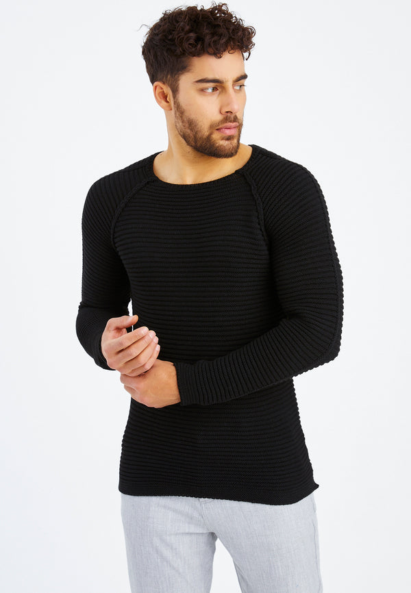 Leif Nelson Strickpullover Grobstrick Rundhals Bestseller