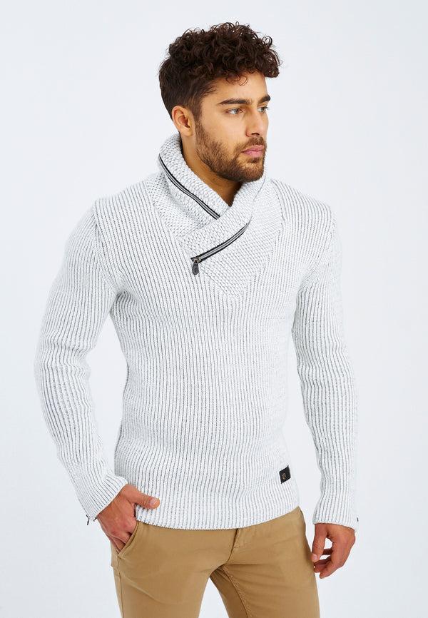 Leif Nelson Strickpullover Grobstrick Schalkragen Kauf eins, bekomm eins gratis