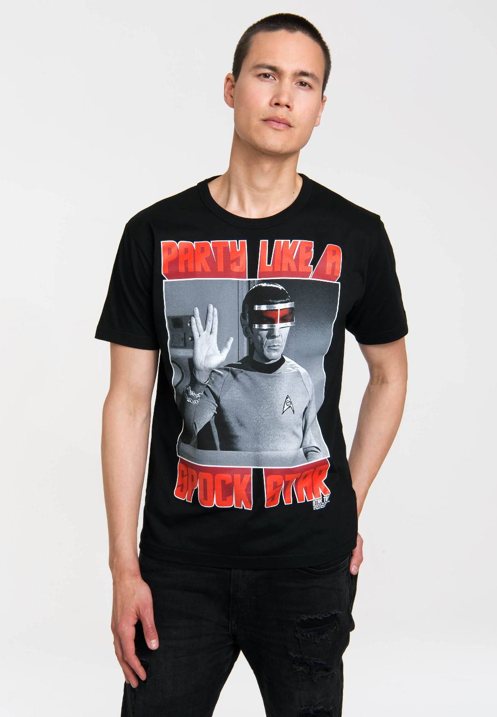 Logoshirt Star Trek - Spock - Party Like A Spock Star - T-Shirt Print - Herren Zeitbegrenzte Promotion