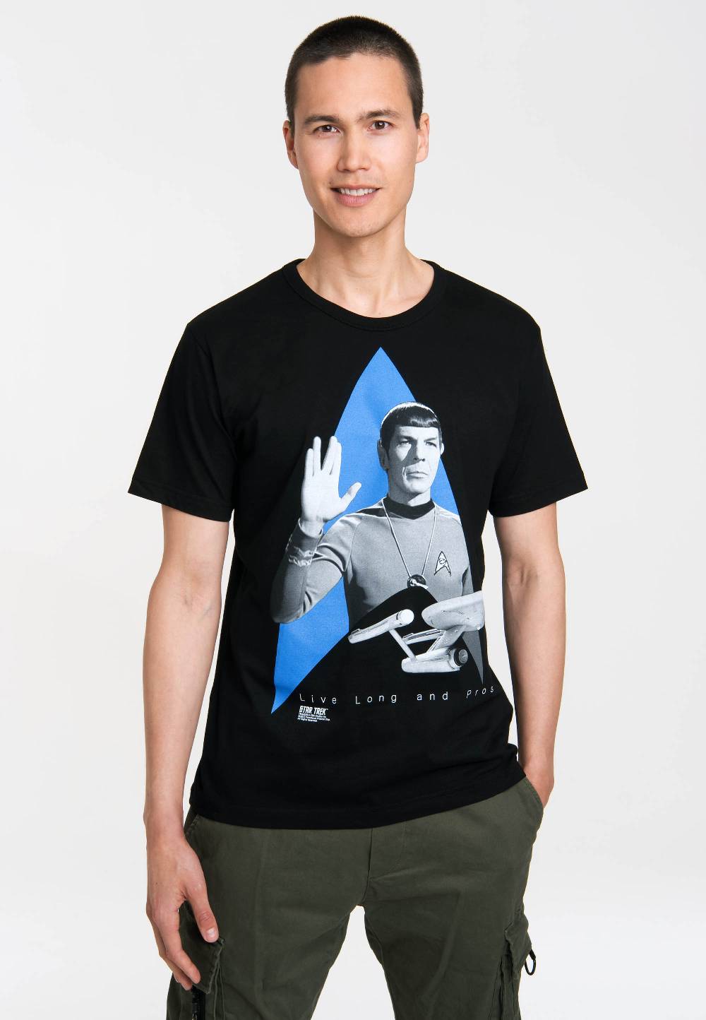 Logoshirt Star Trek - Spock - USS Enterprise Logo - T-Shirt Print - Herren Bis zu 60% Rabatt
