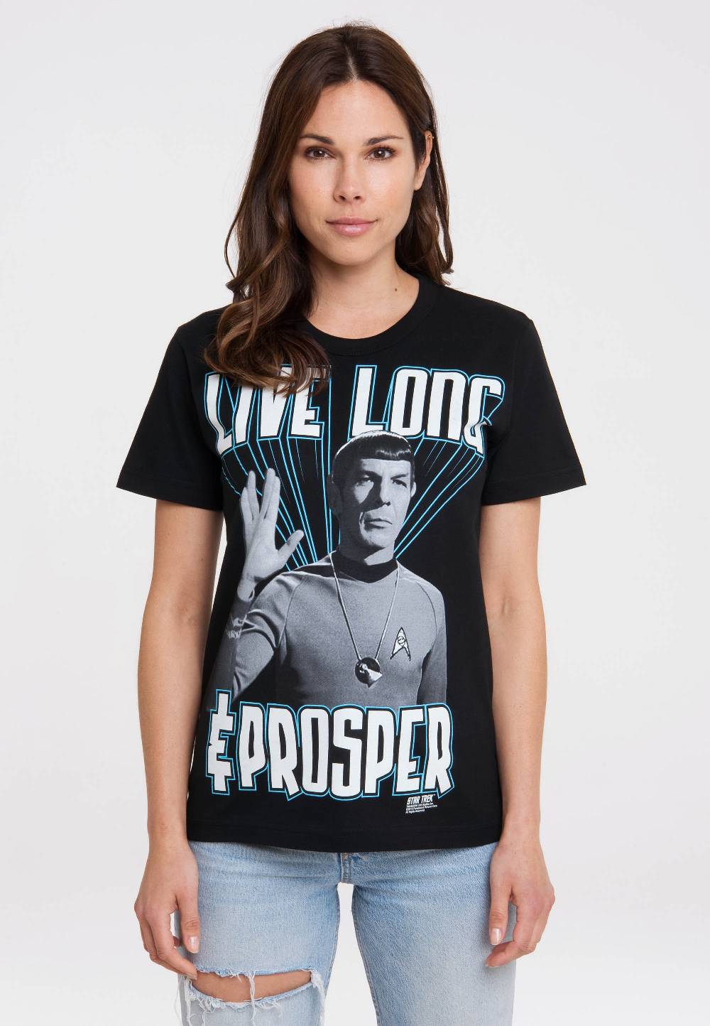 Logoshirt Star Trek - Spock - Live Long And Prosper - T-Shirt Print - Damen Nur noch ein Tag übrig