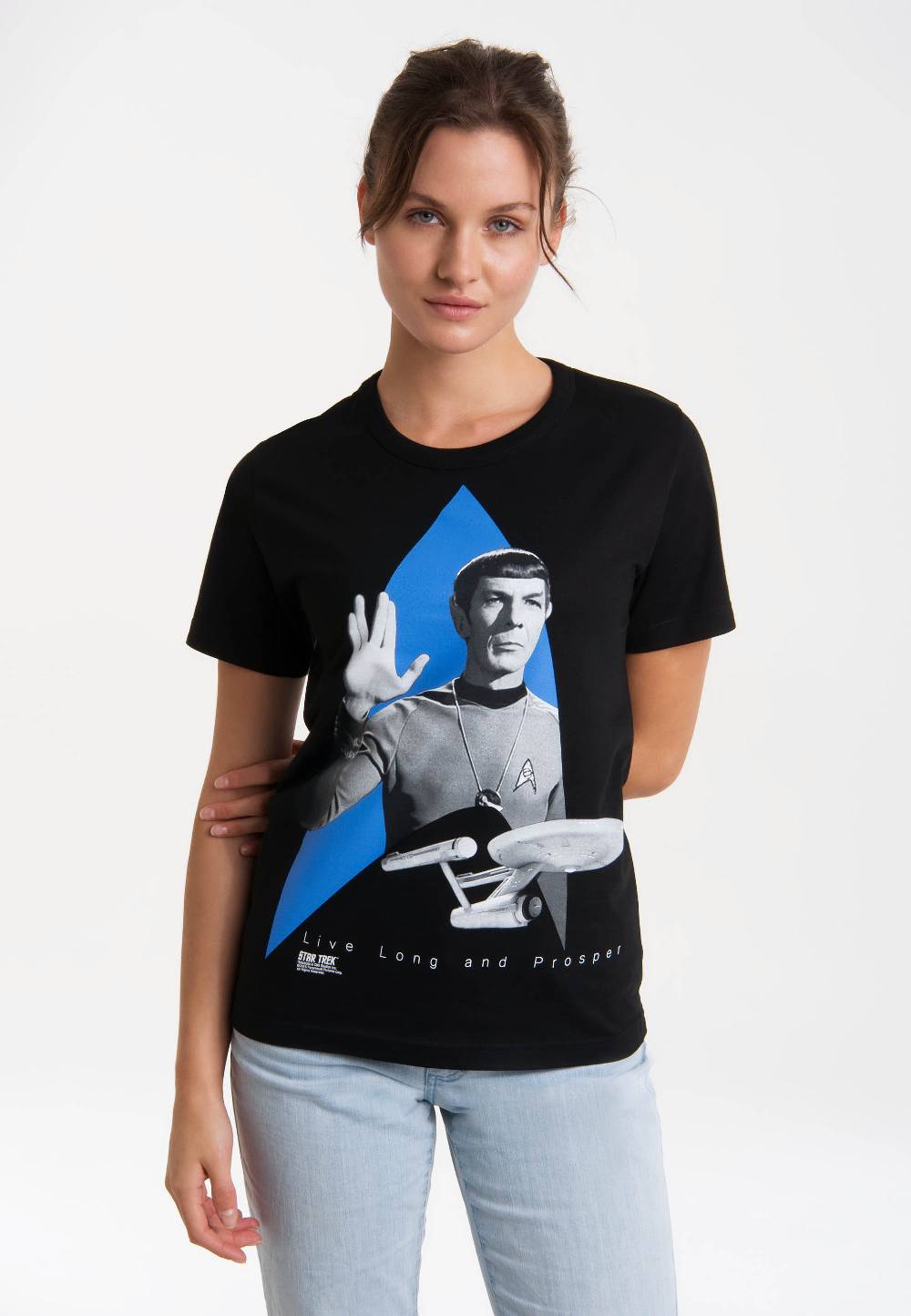 Logoshirt Star Trek - Spock - USS Enterprise Logo - T-Shirt Print - Damen Riesige Rabatte