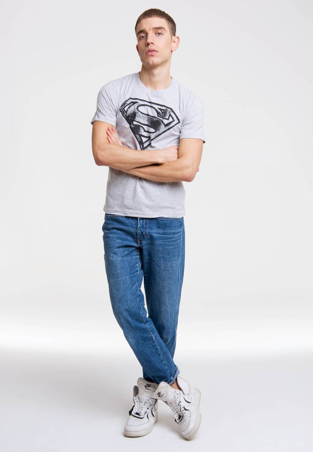 Logoshirt Superman - Logo - Scribble - DC Comics - T-Shirt Print Fabrikladen