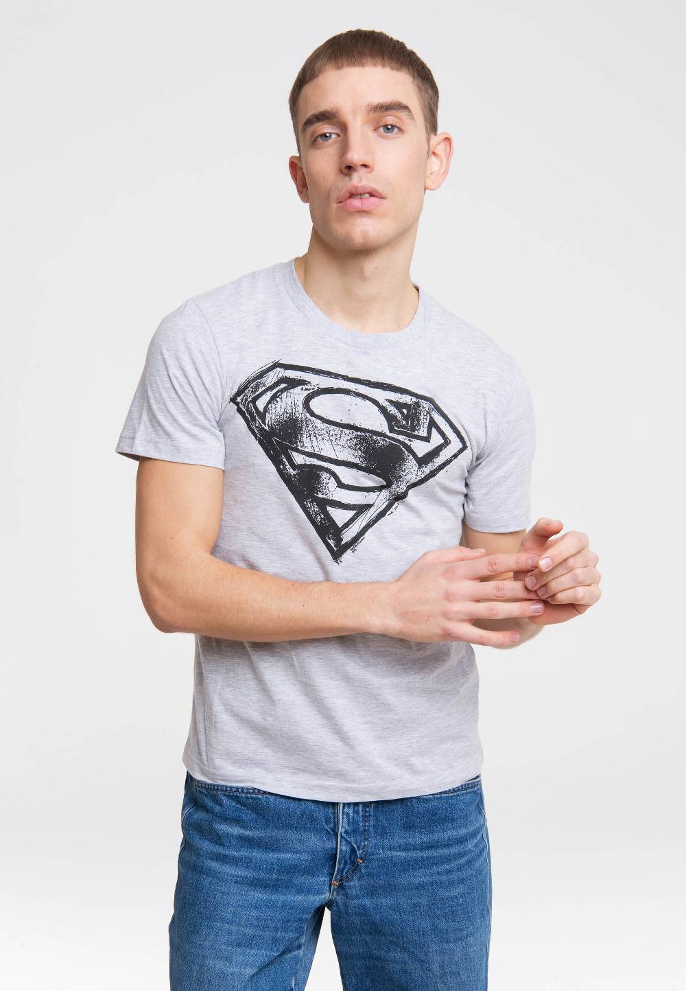 Logoshirt Superman - Logo - Scribble - DC Comics - T-Shirt Print Fabrikladen