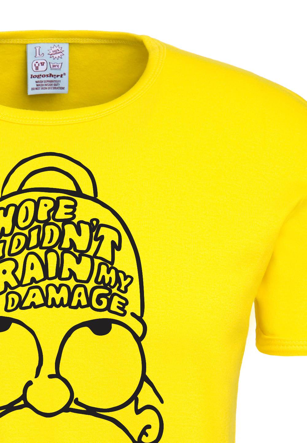Logoshirt The Simpsons - Homer Simpson - Brain My Damage - T-Shirt Print - Herren zollfrei