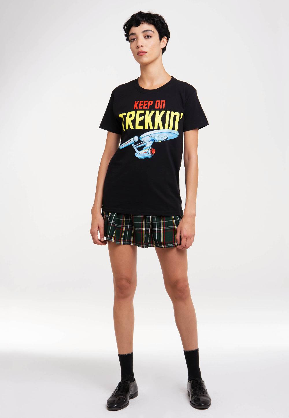 Logoshirt Star Trek - USS Enterprise - Keep On Trekkin' - T-Shirt Print Angebote
