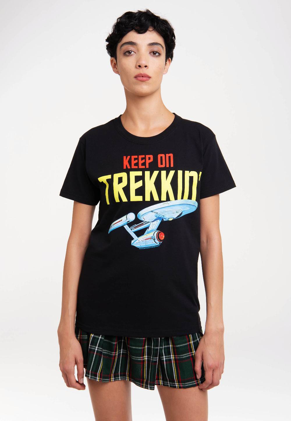 Logoshirt Star Trek - USS Enterprise - Keep On Trekkin' - T-Shirt Print Angebote