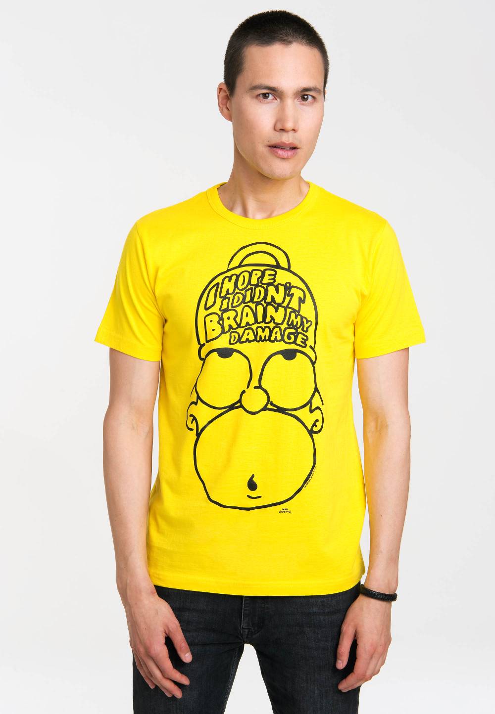 Logoshirt The Simpsons - Homer Simpson - Brain My Damage - T-Shirt Print - Herren im Angebot
