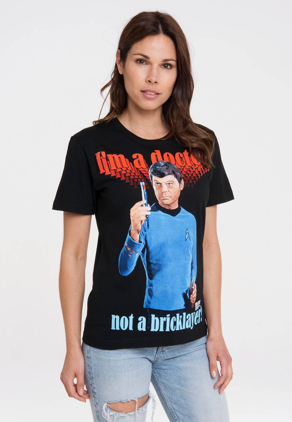 Logoshirt Star Trek - Dr. McCoy - I'm A Doctor Not A Bricklayer - T-Shirt Print - Damen Günstiger Verkauf