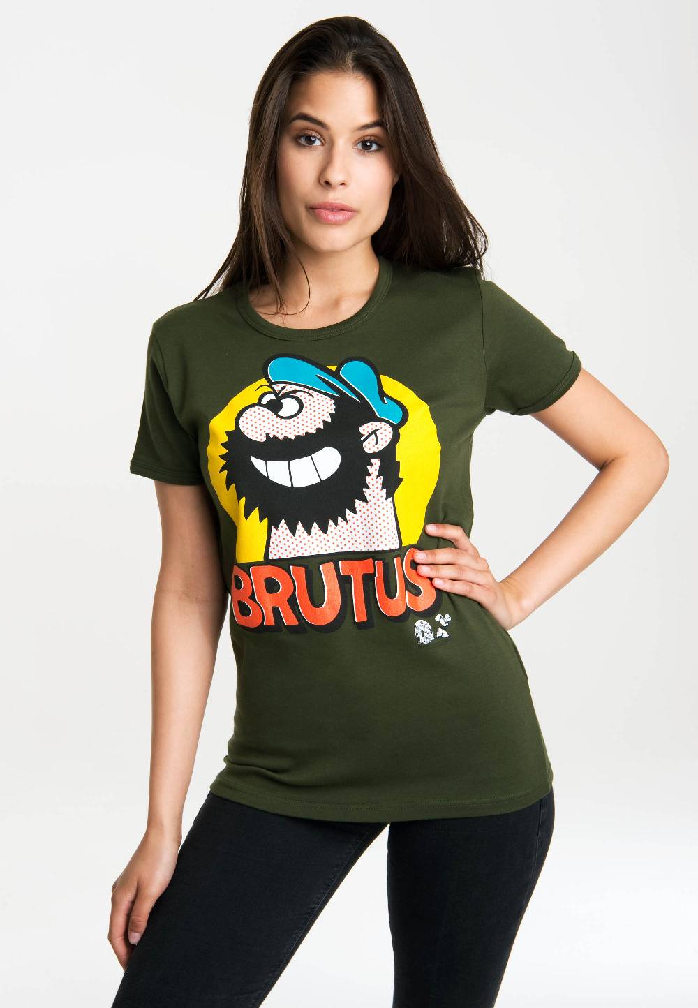Logoshirt Popeye - Brutus - Pop Art - T-Shirt Print - Damen Exklusivangebot