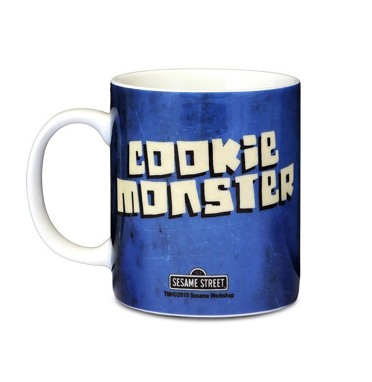 Logoshirt Sesamstrasse - Krümelmonster - Cookie Monster - Kaffeetasse Muttertagsangebot