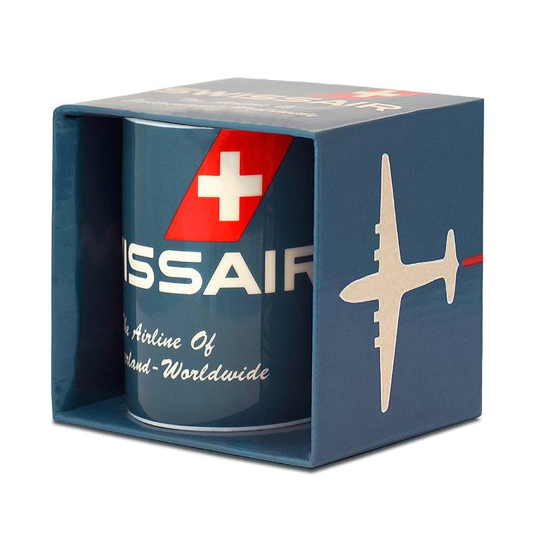 Logoshirt Swissair - The Airline Of Switzerland - Kaffeetasse Neuheiten