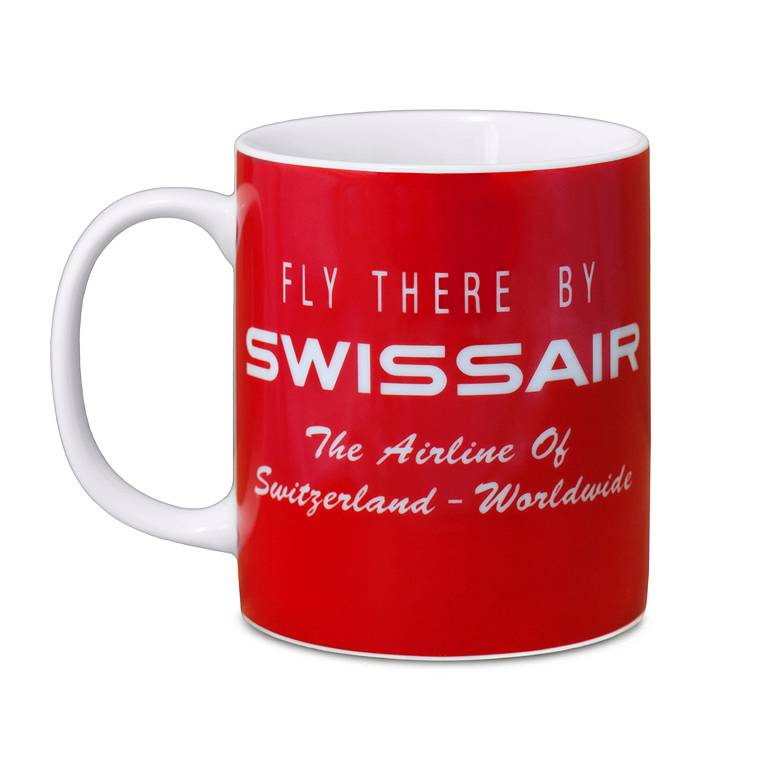 Logoshirt Swissair - Fly There By Swissair - Kaffeetasse Neueste Stile