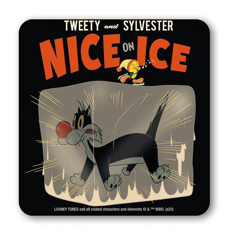 Logoshirt Looney Tunes - Tweety & Sylvester - Nice On Ice - Untersetzer zollfrei