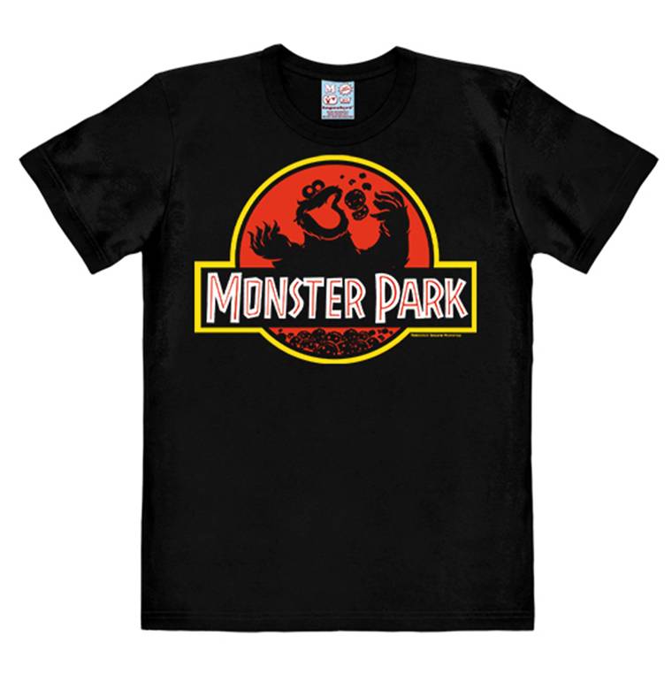 Logoshirt Sesamstrasse - Krümelmonster - Monster Park - T-Shirt Print - Damen