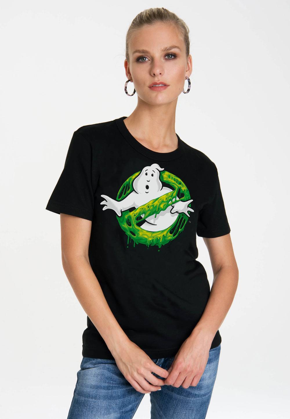 Logoshirt Ghostbusters - Slime Logo - T-Shirt Print - Damen Lagerräumung