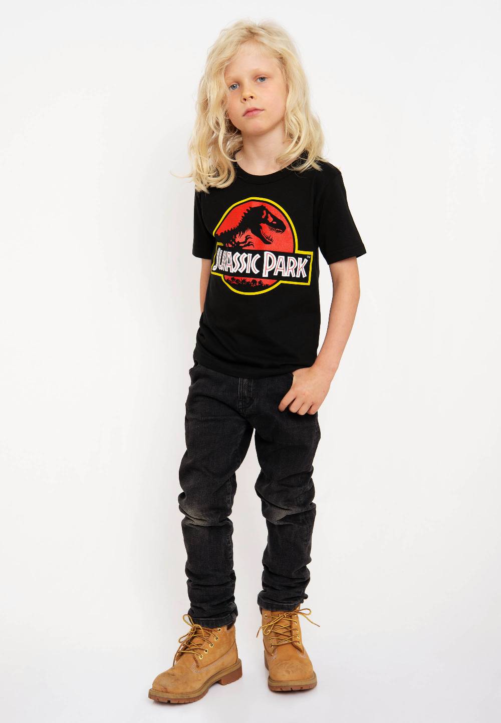 Logoshirt Jurassic Park - Logo - Bio - T-Shirt Print - Kinder Blitzangebot
