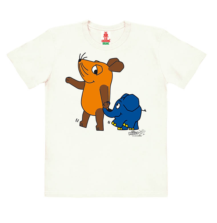 Logoshirt Die Sendung mit der Maus - Maus & Elefant - Bio - T-Shirt Print - Kinder Tägliche Deals
