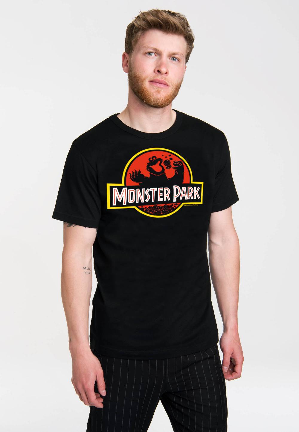 Logoshirt Sesamstrasse - Krümelmonster - Monster Park - T-Shirt Print - Herren Kostenlose Rückgabe