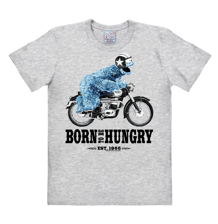 Logoshirt Krümelmonster | Born To Be Hungry | Easy Fit Herren T-Shirt Bis zu 50% Rabatt