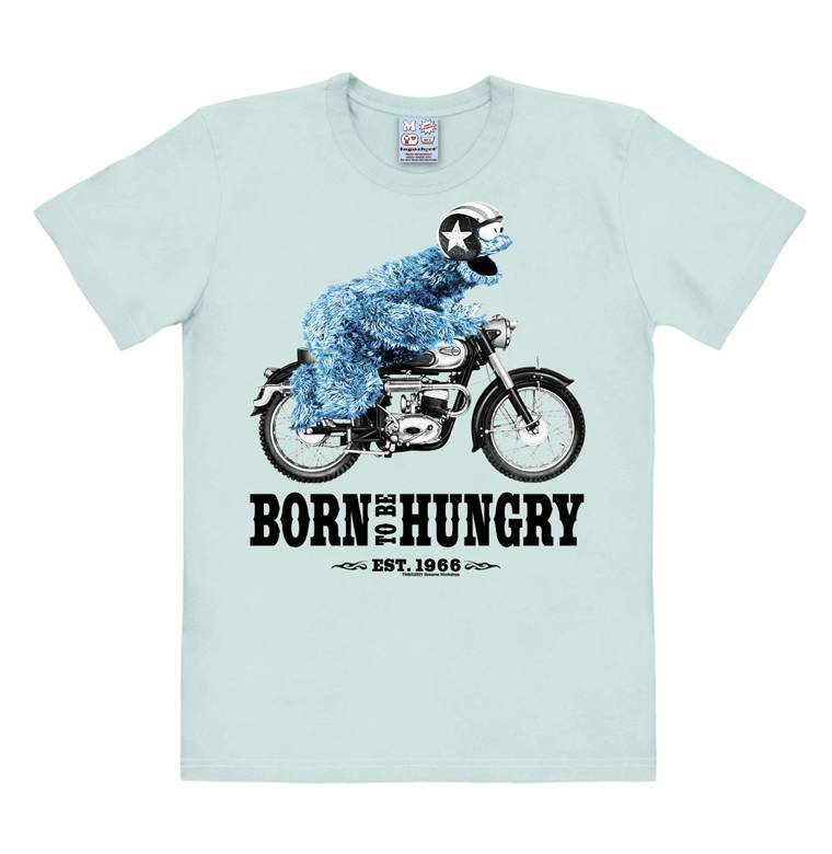 Logoshirt Krümelmonster | Born To Be Hungry | Easy Fit Herren T-Shirt Bis zu 50% Rabatt