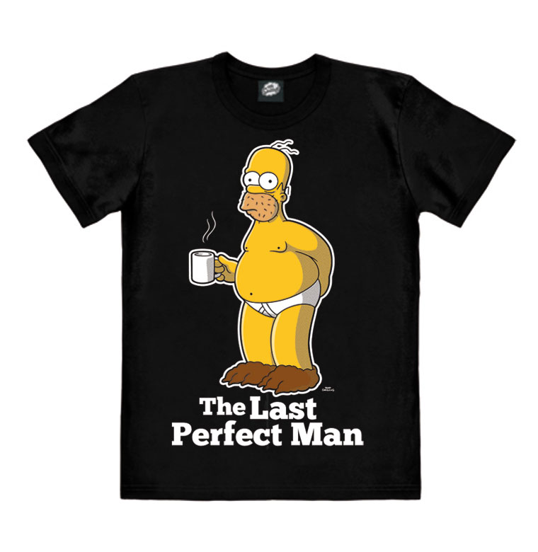 Logoshirt The Simpsons - Homer Simpson - Last Perfect Man - T-Shirt Print - Herren