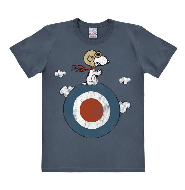 Logoshirt Peanuts - Snoopy - Pilot - Target - T-Shirt Print - Herren Vierteljährliche Förderung