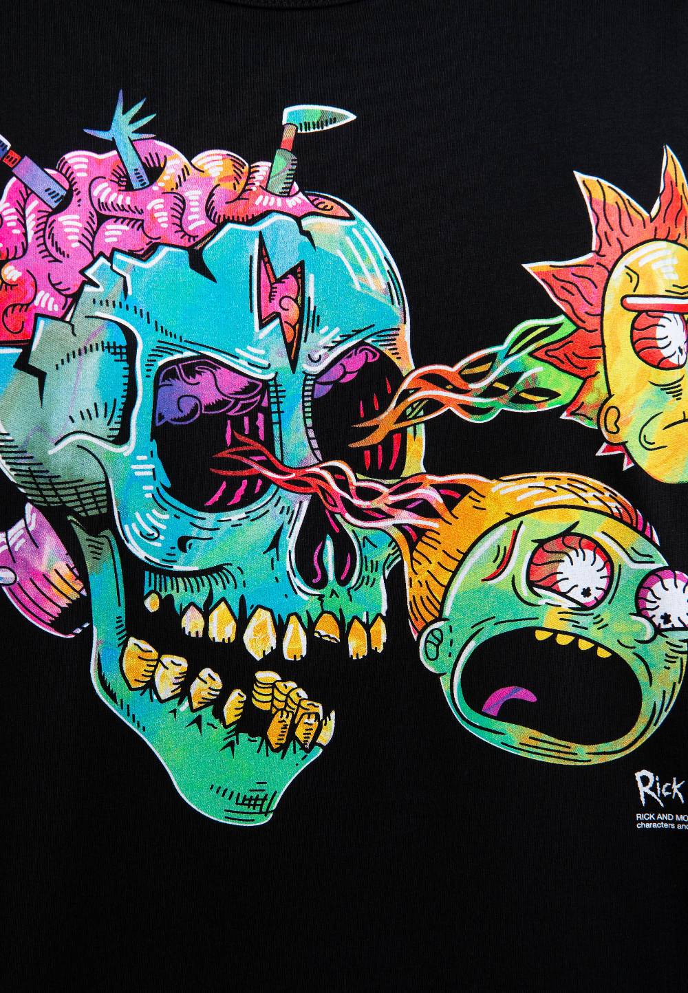 Logoshirt Rick & Morty - Eyeball Skull - T-Shirt Print - Herren Discount Store für neue Produkte