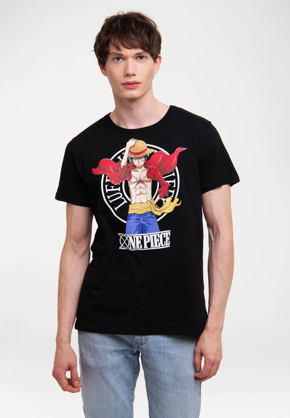 Logoshirt One Piece - Luffy New World - T-Shirt Print - Herren Begrenzt auf 3 Tage