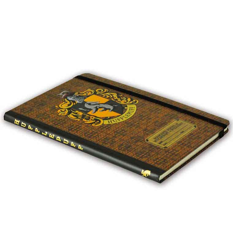 Logoshirt Harry Potter - Hufflepuff Logo - Hardcover Notizbuch A5 - mit Gummiband - Liniert Neuheiten