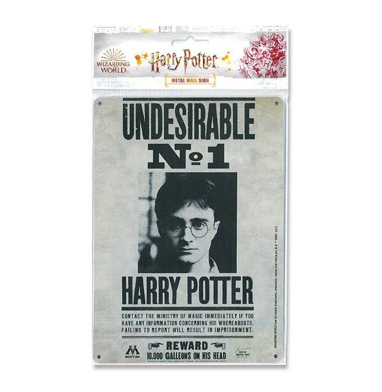 Logoshirt Harry Potter - Undesirable No. 1 - Blechschild A5 Super Rabatt