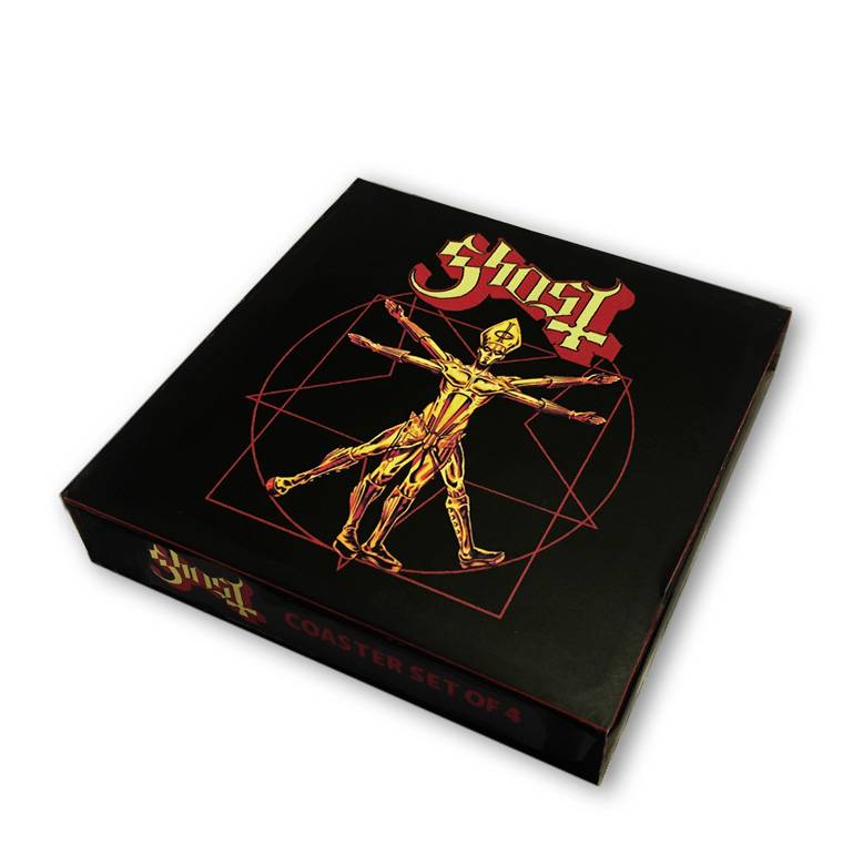 Logoshirt Ghost - Musik - 4er Set - Untersetzer Fabrikpreis