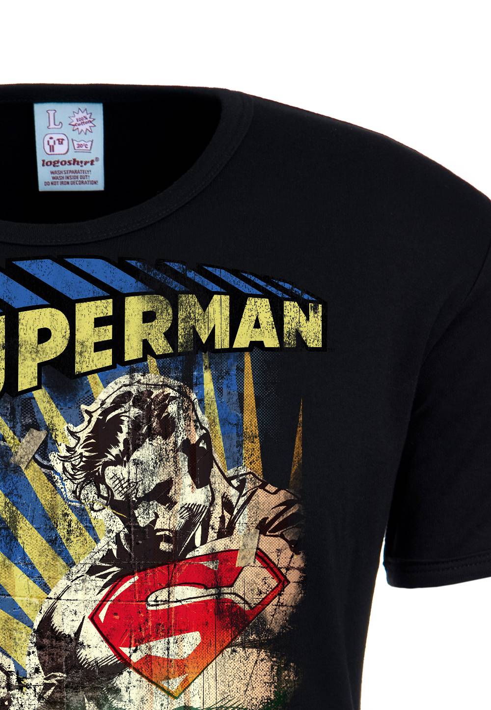 Logoshirt Superman - Letzte Hoffnung - DC Comics - T-Shirt Print - Herren Lagerräumung