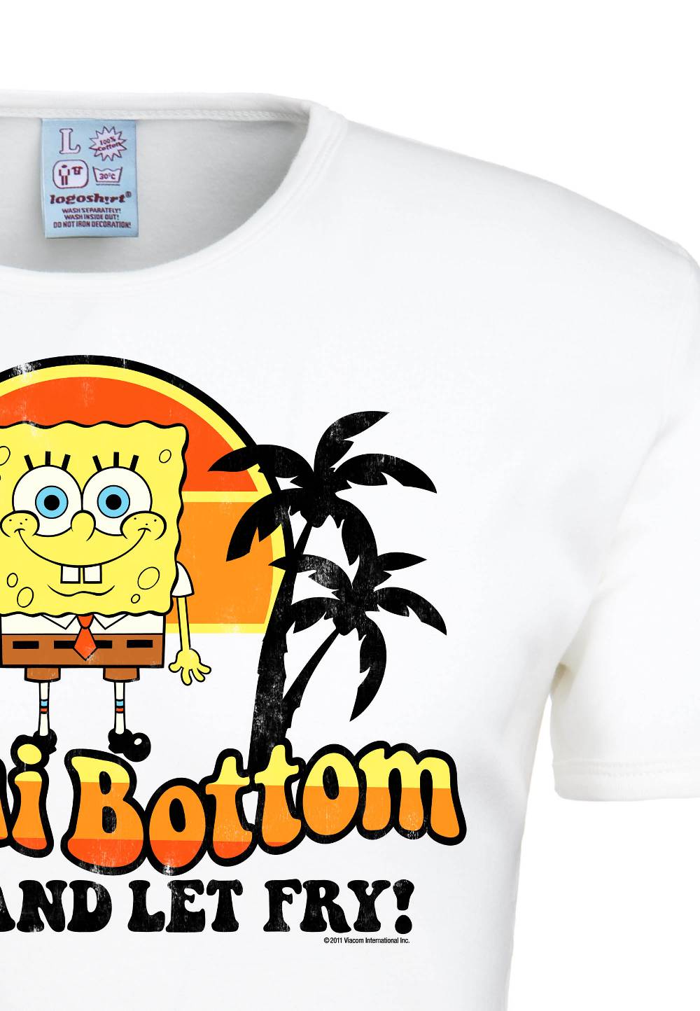 Logoshirt Spongebob - Bikini Bottom - Live And Let Fry - T-Shirt Print - Herren Top Angebot