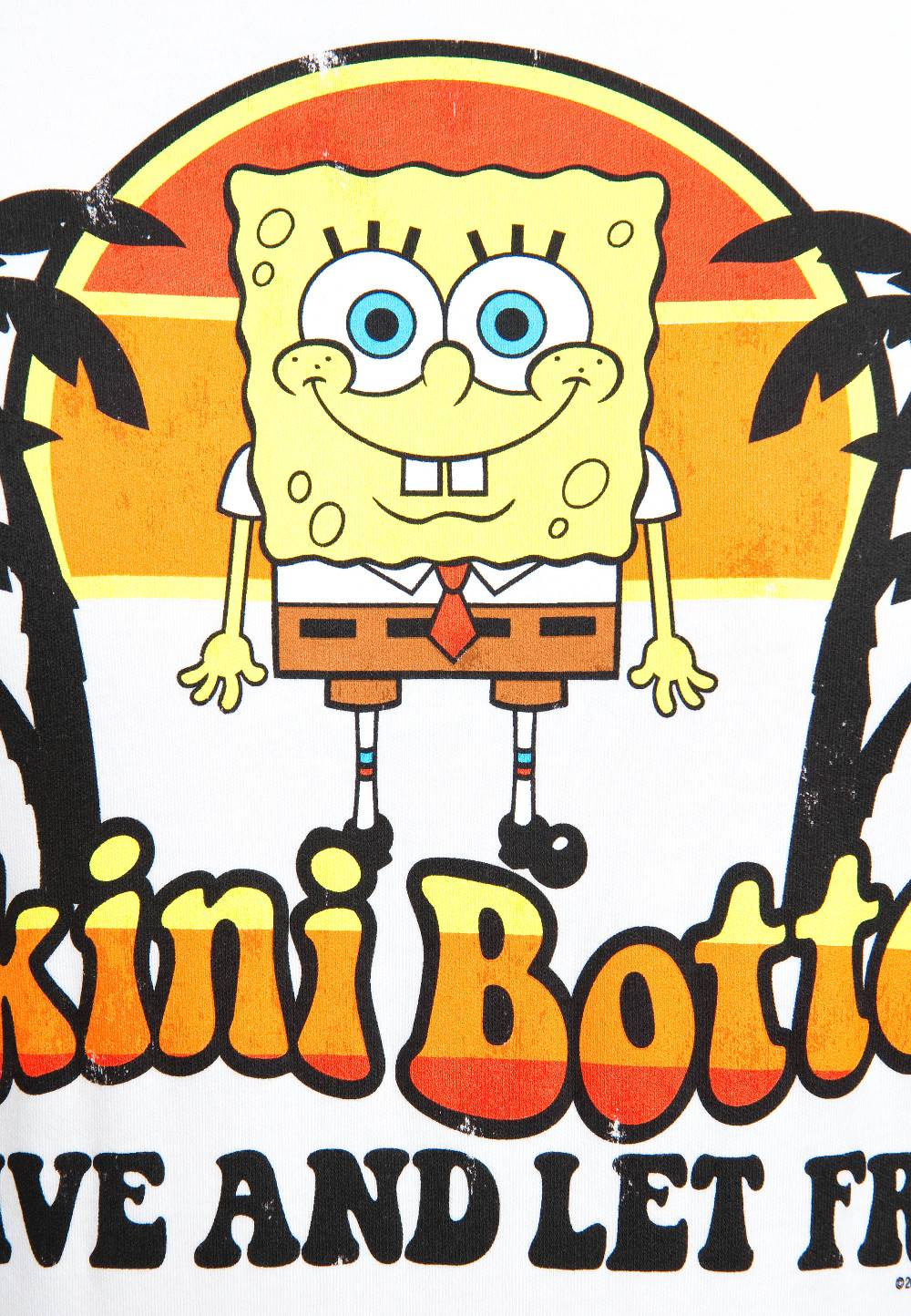 Logoshirt Spongebob - Bikini Bottom - Live And Let Fry - T-Shirt Print - Herren Top Angebot