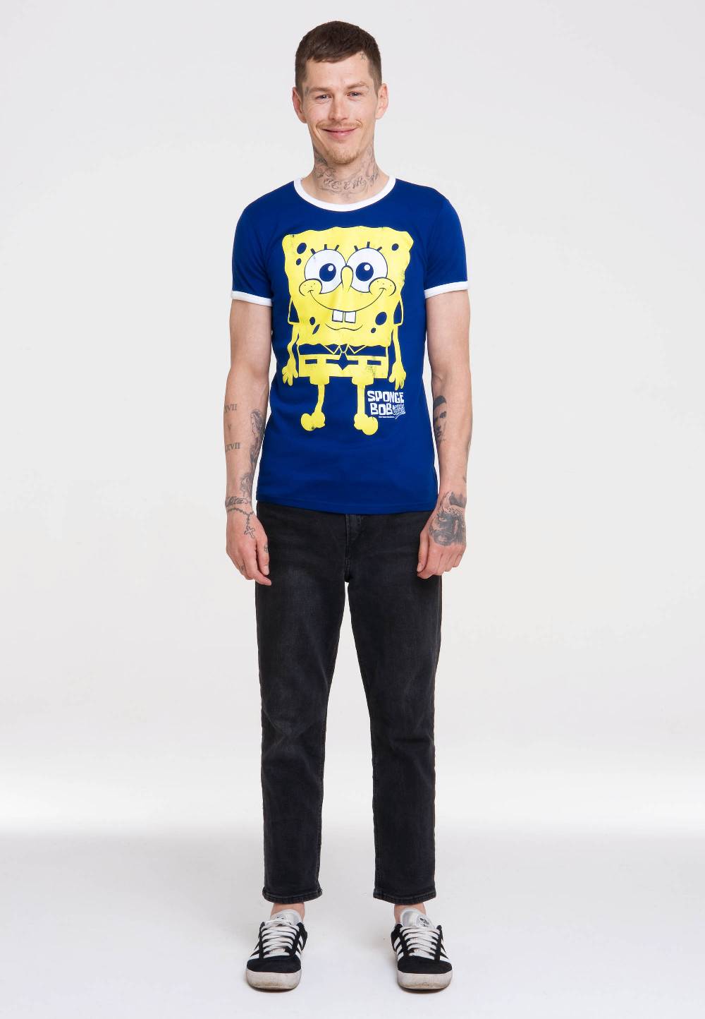 Logoshirt Spongebob - Ich Bin Bereit - T-Shirt Print - Herren Blitzangebot