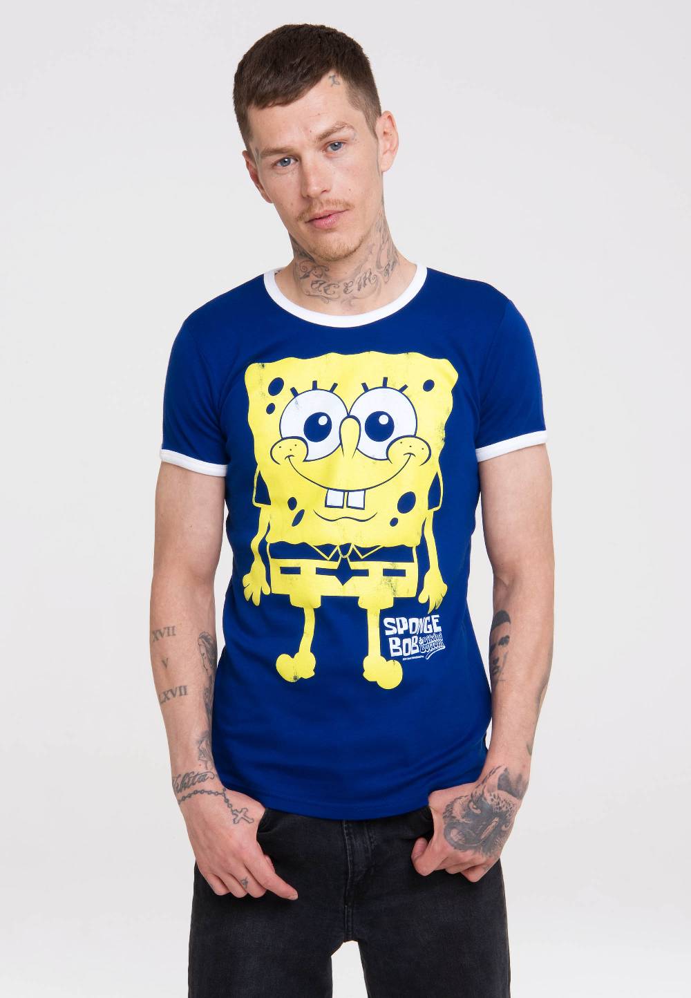 Logoshirt Spongebob - Ich Bin Bereit - T-Shirt Print - Herren Blitzangebot