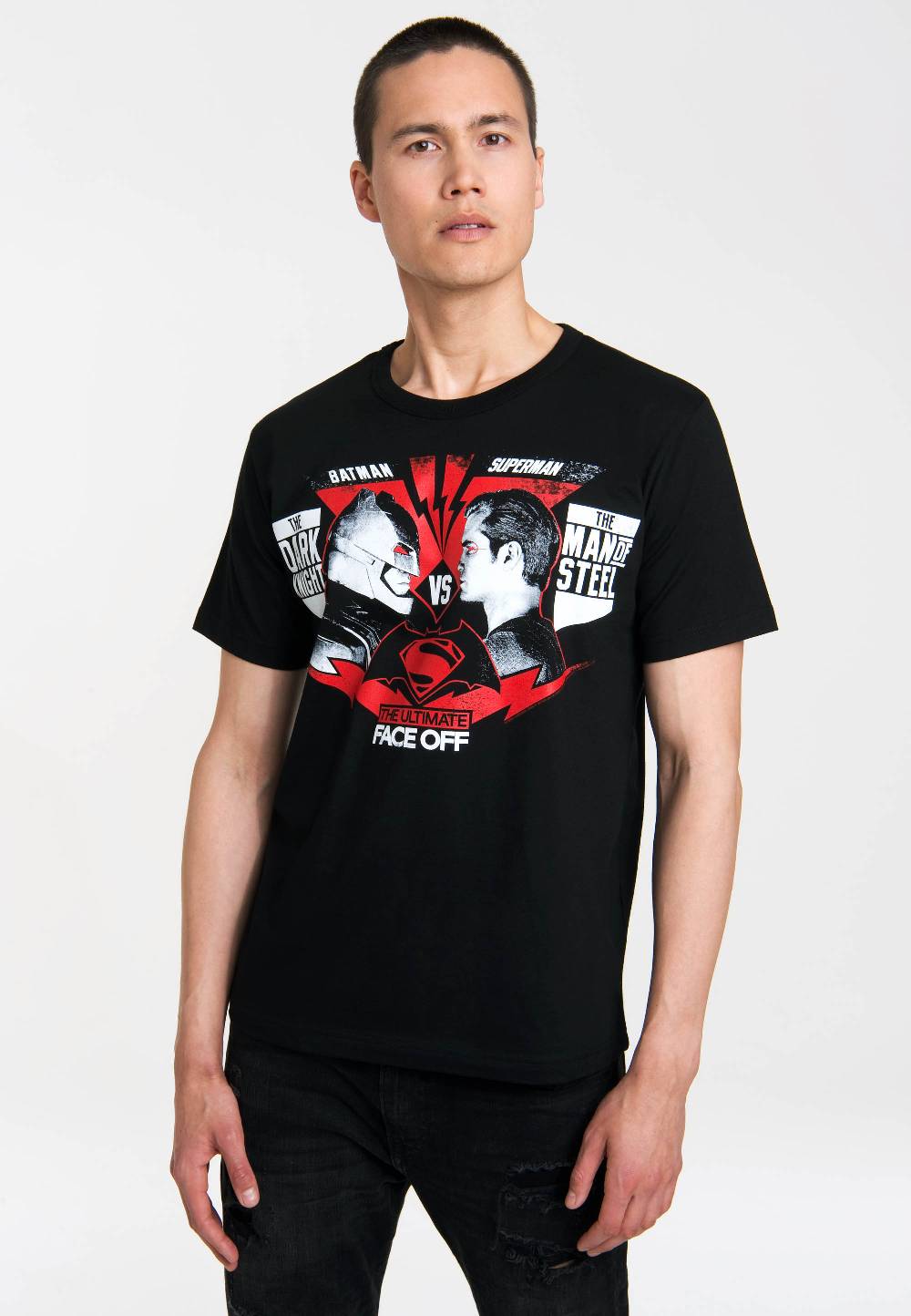 Logoshirt Batman vs Superman - The Ultimate Face Off - DC Comics - T-Shirt Print - Herren Tiefpreis