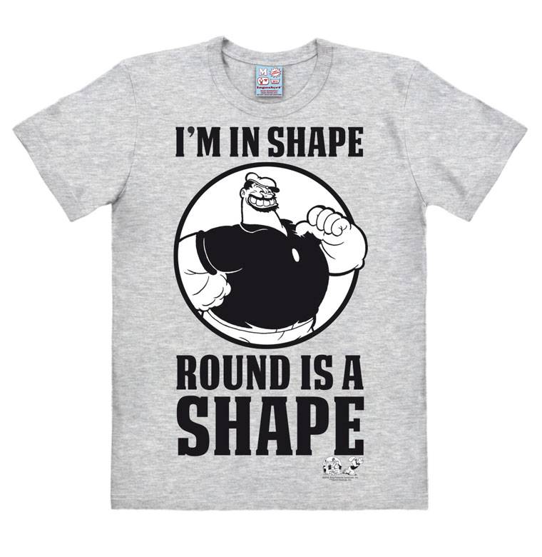 Logoshirt Popeye - Brutus - I'm In Shape - T-Shirt Print - Herren