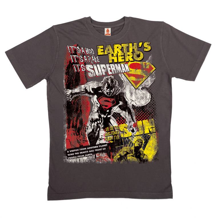 Logoshirt Superman - Earth's Hero - DC Comics - Organic T-Shirt - Print - Herren Zeitbegrenzte Promotion