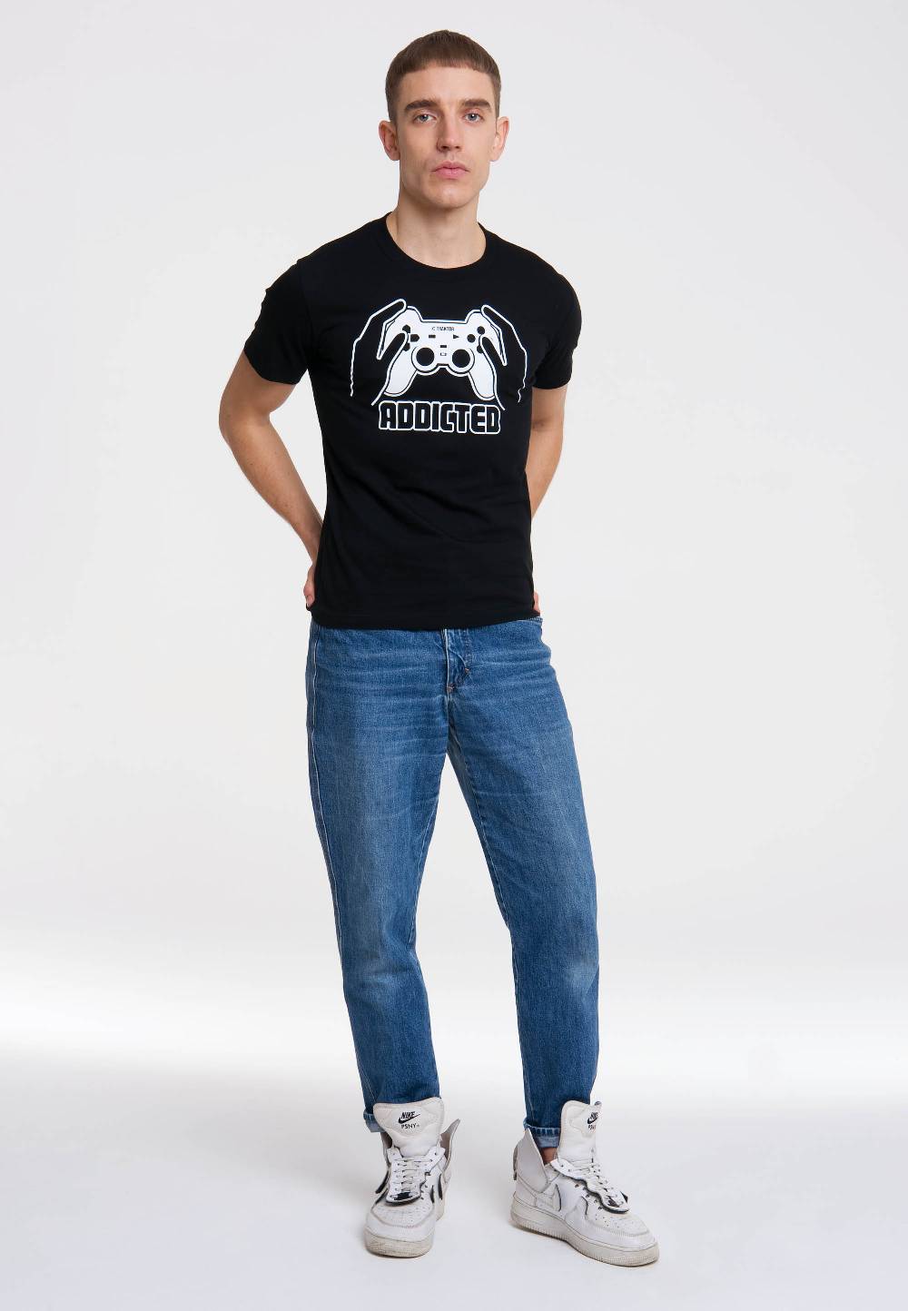 Logoshirt Addicted - Gamecontroller - T-Shirt Print Bis zu 50% Rabatt